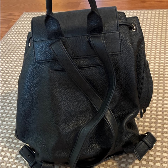 Tory Burch Black Pebbled Leather Backpack - Picture 5 of 11